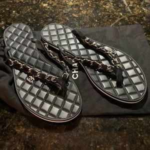 CHANEL Flip Flops Thong Sandals